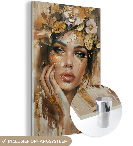 MuchoWow© Canvas Schilderij 80x120 cm Kamer Muur Schilderijen Decoratie Woonkamer Slaapkamer Room Decor Wall Decoration Art Painting Wereldkaart - Kleurrijk - Graffiti