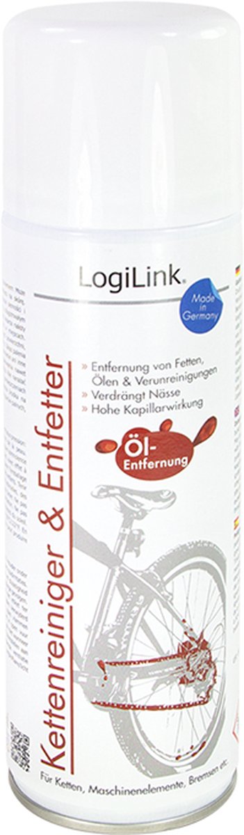 LogiLink kettingreiniger en ontvetter 300 ml