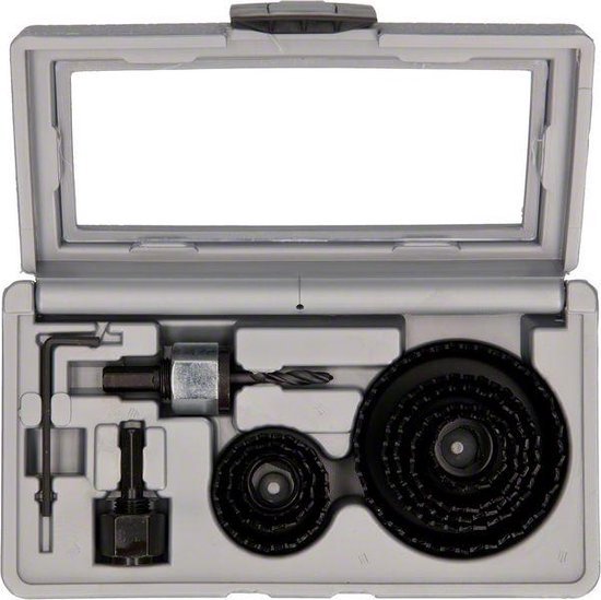 Set de scies-cloches, 11 pièces, diamètre : 22 - 68 mm Bosch Accessories Promoline 2607019450 1 set