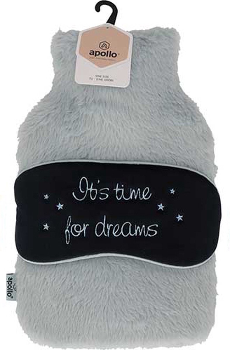 Goedkoopste Apollo - Warmwaterkruik met slaapmasker- Kruik met hoes - Kruikenzak - Kruik Baby - Teddy - Blauw
