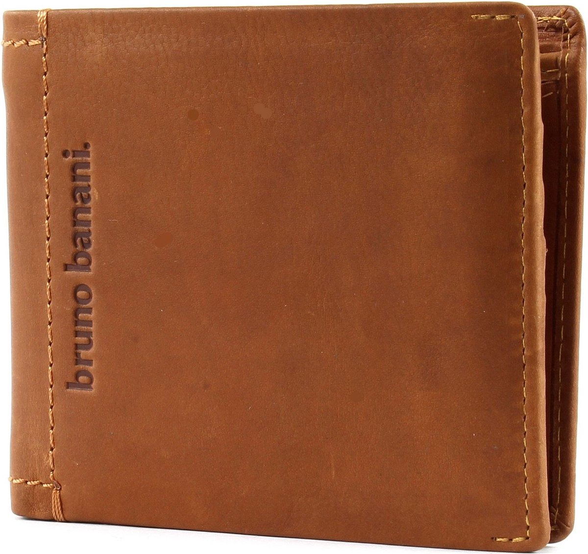 bruno banani Leren Portemonnee Arizona Wallet Quer Cognac Bruine