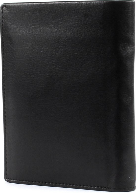 Esquire Cuir Porte-monnaie New Silk Wallet High Black Noir