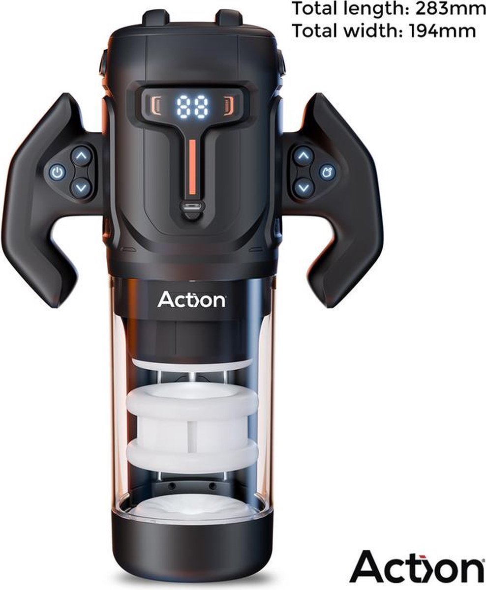Goedkoopste bator Zyon - Aftrek Masturbator - Automatisch Vibrerende Automatische Stotende en Roterende MasturBlowjob Masturbators - Masturbator voor Man