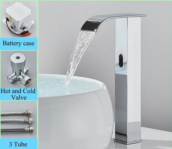 Smart Sensor Wastafelkraan, Digitale Warm Koud Water Smart Sensor Wastafelkraan, Digitale Warm Koud Water
