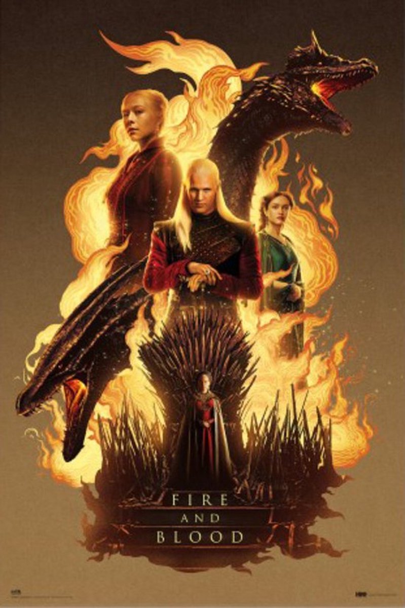 Grupo Erik Poster House of the Dragon - Fire and Blood 61x91,5cm Divers