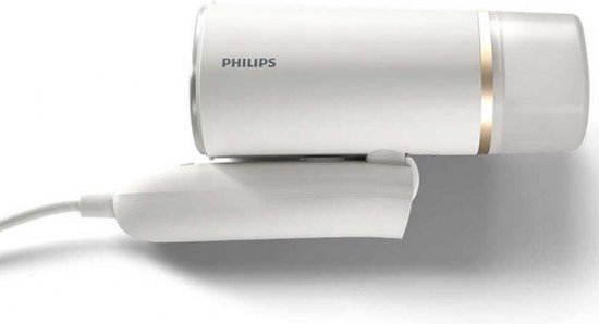 Philips Kledingstomer STH3020/10 - Opvouwbaar - Compacte Handstomer - Snel Warm – Lang Snoer - 1000 Watt - Incl Reistas - Wit