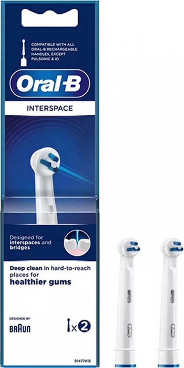 Oral-B Interspace - Opzetborstels - 2 stuks - Wit