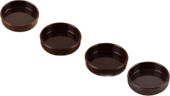 Set van 8 meubelonderzetters, 7,6 cm ronde rubberen antislip