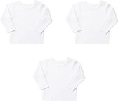 Embrator Baby basis Shirt 3-stuks wit maat 6-9 maanden