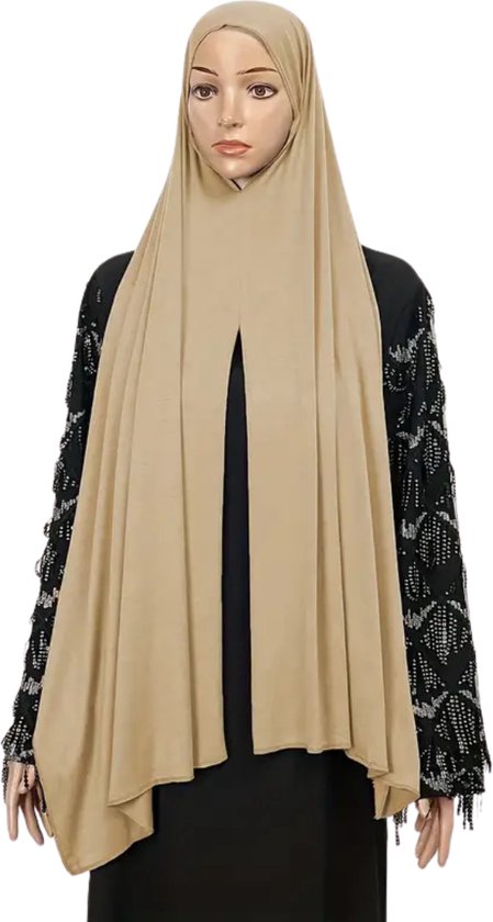 Foulard Nivard - Hijab - Femmes - Abaya - Écharpe - Vêtements islamiques - Vêtements musulmans - Alhamdulillah - Beige