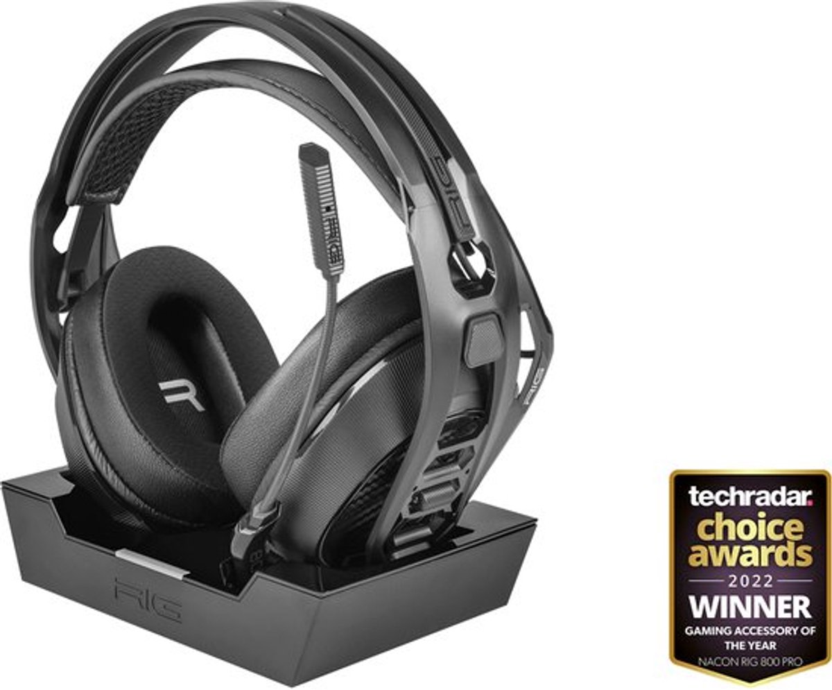 Nacon Rig 800 Prohs Draadloze Gaming-headset Voor PS4/ PS5 Met Base Station - Zwart