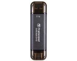 Transcend ESD310C – 1 TB Externe SSD – USB-A 3.2 Gen 2, USB-C – Zwart – TS1TESD310C