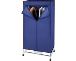 Elektrisch Droogrek - Verwarmd Wasrek - Droger met Warme Ventilatie en Wieltjes - 15KG Capaciteit - 1000W