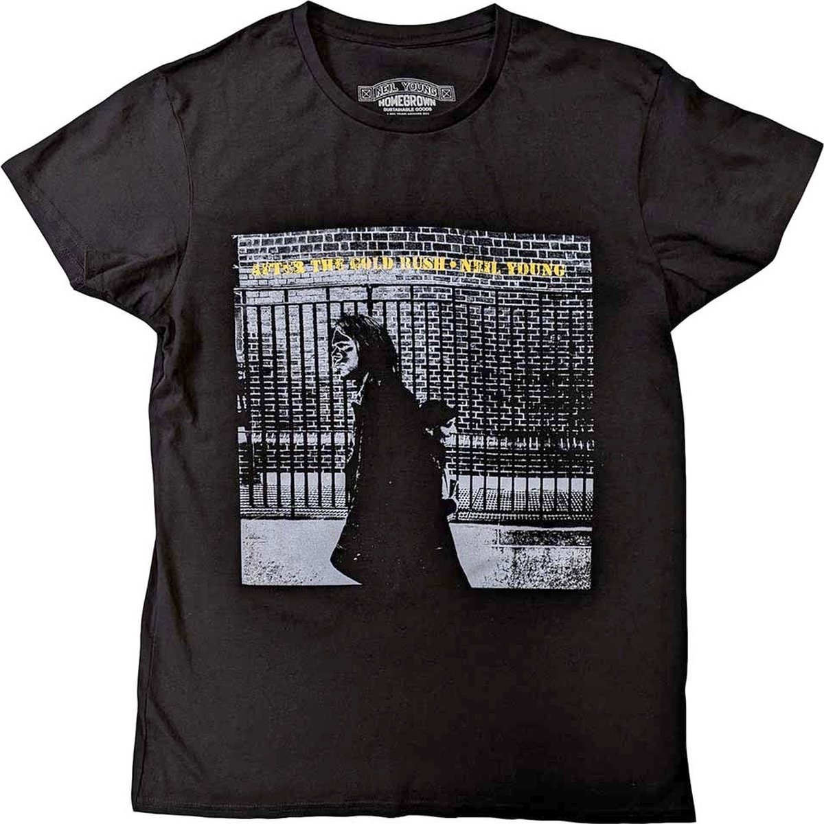 Neil Young - After The Gold Rush Heren T-shirt - M - Zwart