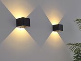 Zwart Oplaadbare Wandlamp - Warm White - USB-C - Movement Sensor