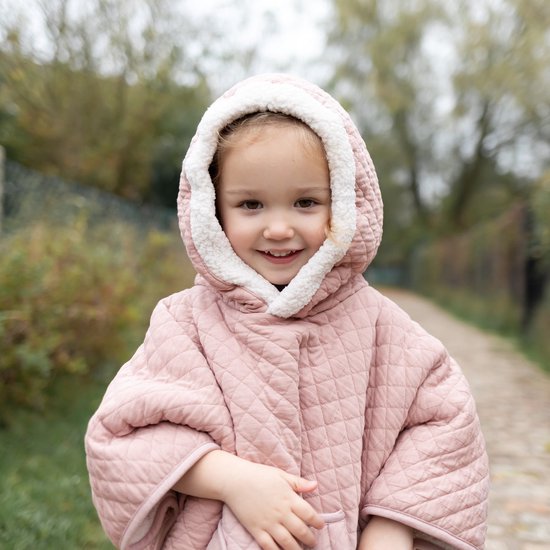 BEMINI Poncho de voyage - 9-36m - Pady quilted + teddy - Vintage