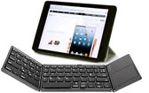 Opvouwbaar Bluetooth Toetsenbord met Touchpad – Draadloos QWERTY Keyboard – Voor Smartphone, Tablet & Laptop – Lichtgewicht & Compact – Zwart -IMENGINE