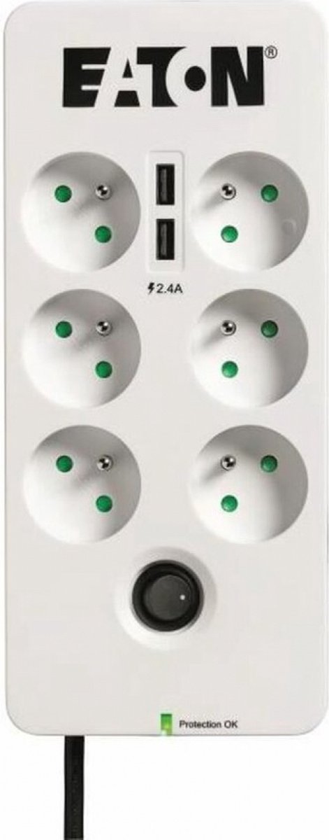 Protection from surges Eaton PB6UF White