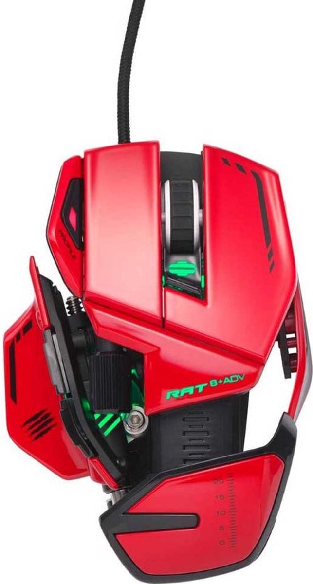 Madcatz R.a.t. 8+ Adv 20000 Dpi Gaming Muis Rood