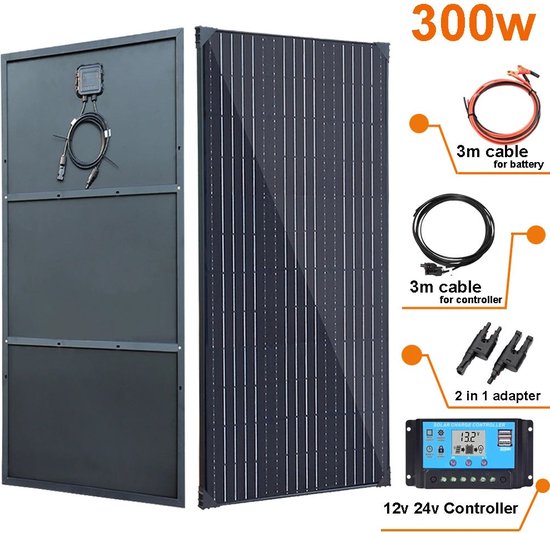 3W 6V IP65 Waterdicht Zonnepaneel Kit Hoge Conversie Semi Flexibel Polykristallijn Silicium Solar Battery Charger voor Outdoor Solar Generator