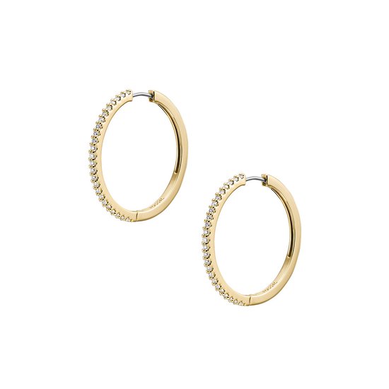 Fossil Oorbellen Voor Vrouwen Goudkleurig Roestvrij Staal, L: 5,1 mm X B: 3,1 mm, JF04373710 Fossil Oorbellen Voor Vrouwen Goudkleurig Roestvrij Staal, L: 5,1 mm X B: 3,1 mm, JF04373710