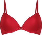 Hunkemöller Dames Lingerie Voorgevormde beugel bh Plunge - Rood - maat D80