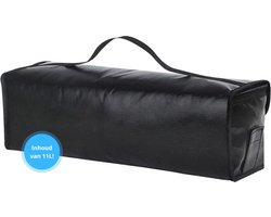 foto van Grote Accutas - Accutas voor Ebike - Waterdicht - Fietsbatterijtas - Vuurbestendig - 49x15x15cm - Zwart