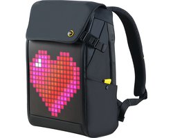Divoom Pixoo - Rugzak - Pixoo backpack M - Instelbare Ledverlichting - 18,5L - Zwart