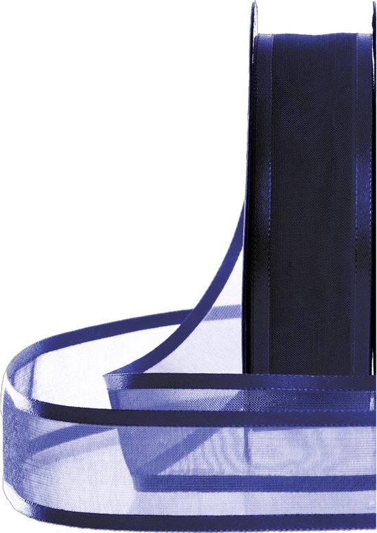 Ruban en organza avec bordure satin 20m x 25mm | ruban d'organza | ruban d'emballage | emballage cadeau | décoration | décoration | passe-temps | artisanat