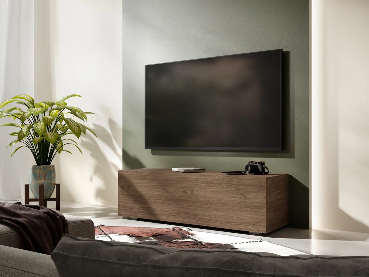 Mobistoxx KINGSTON TV-meubel – 105 cm – Wand- of vloermontage – Waltnoot