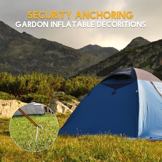 20 Stuks - Stormharing Grondpen - Tentharing - Tent Haring - Tent spijker - 18cm - Grondhaken - Aluminiumlegering - zilver van Obelink — afbeelding 4