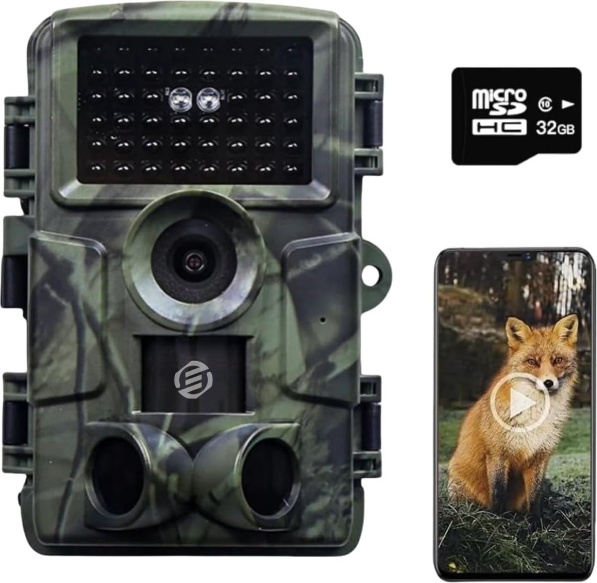 Equivera Wildcamera - Wildcamera met Nachtzicht - Wildcamera's - Wildcamera met Nachtzicht en Wifi - Wildlife Camera's - Wild Camera - Buitencamera met Nachtzicht - Wildcamera voor Buiten - Wildcamera met Sensor
