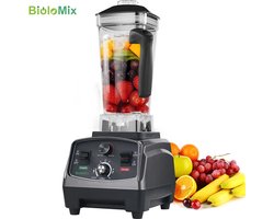 Multifunctionele keukenmachine - 36000 RPM - 2200W - Blender - Mixen - Pureren - Keukenmixer - Smoothie maker - 2 Liter - inclusief droogmolen 500ML - ABS - Antraciet