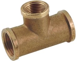Bonfix Draadfitting T-stuk - verlopend 1/2 x 3/8 x 1/2 - 3 x binnendraad