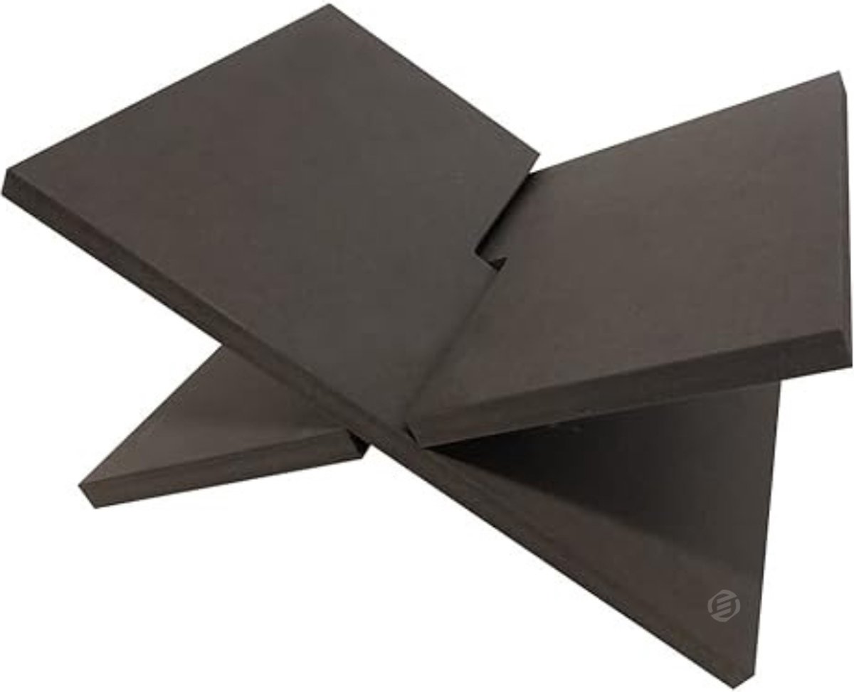 Equivera Boekenstandaard - Boekensteun - Boekenhouder - Boeken Standaard - Leesstandaard - Book holder Zwart