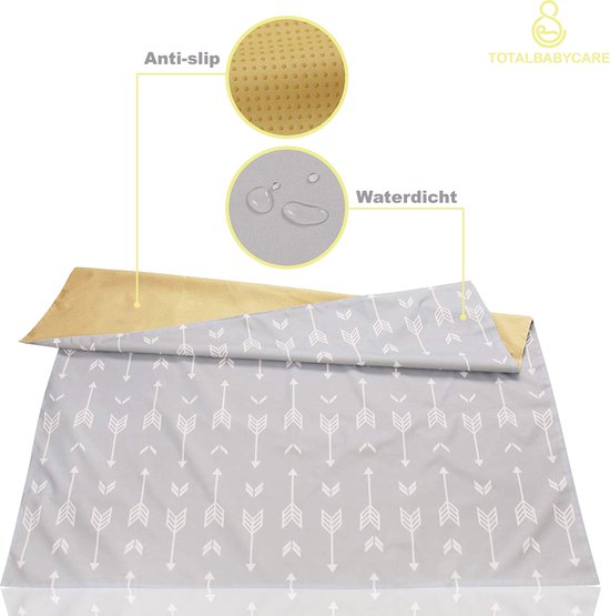 Totalbabycare Uitwasbare Baby Knoeimat voor onder Kinderstoel - grijs van Total — afbeelding 3