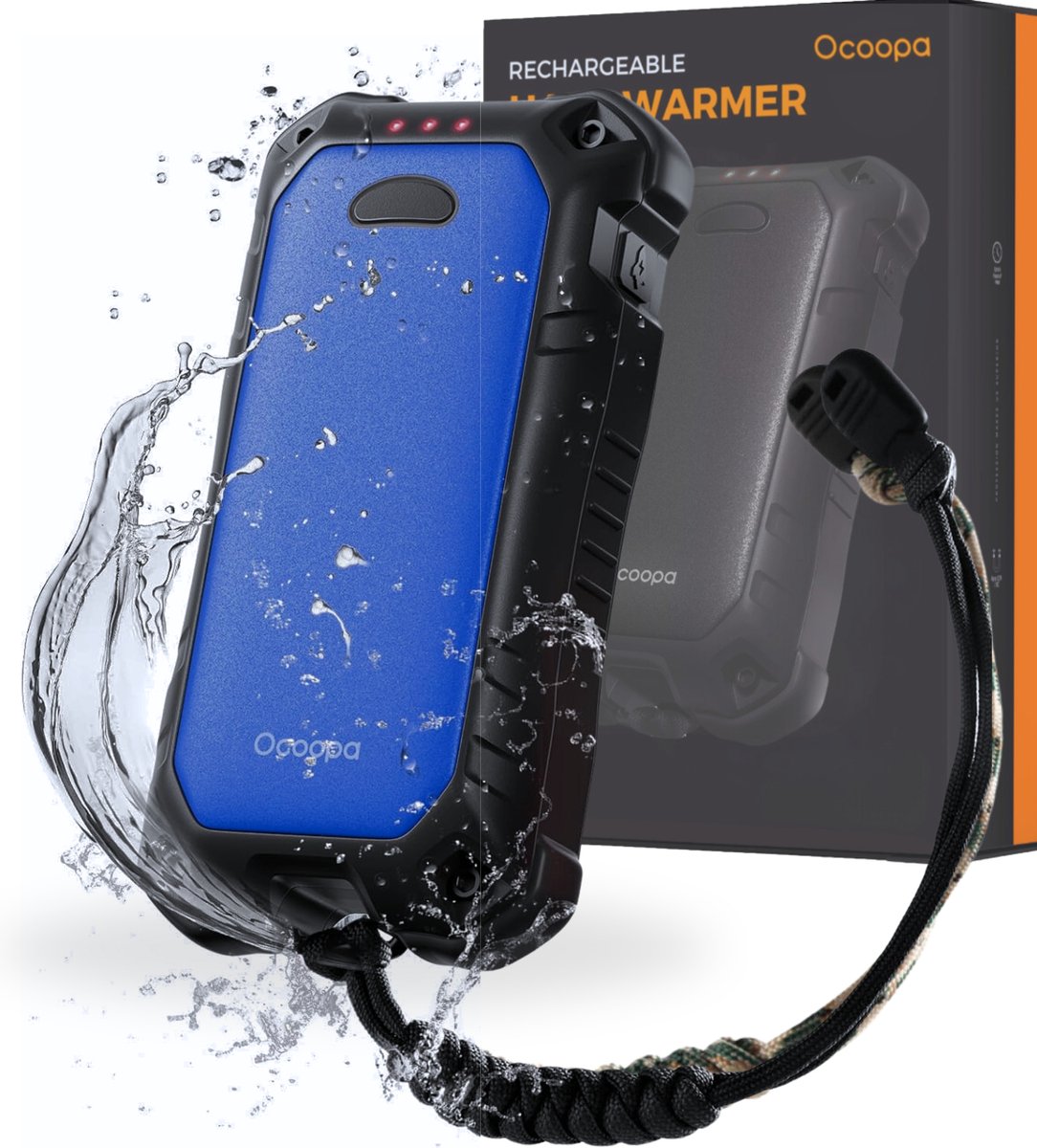 Goedkoopste Elektrische 3-in-1 Handwarmer & Powerbank - OCOOPA UT4 - IP56 Water- en Stofdicht - Boost High Power Mode - Ingebouwde Zaklamp - 10.000 mAh Powerbank - 22.5W Fast Charge Output - Maximale Gebruiksduur - Pocket Heater