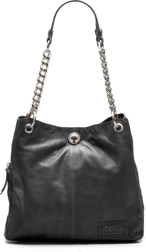 Extreem belangrijk Aanpassingsvermogen bekken Chabo Bags Chain Bag Big Black Schoudertas - Zwart | bol.com