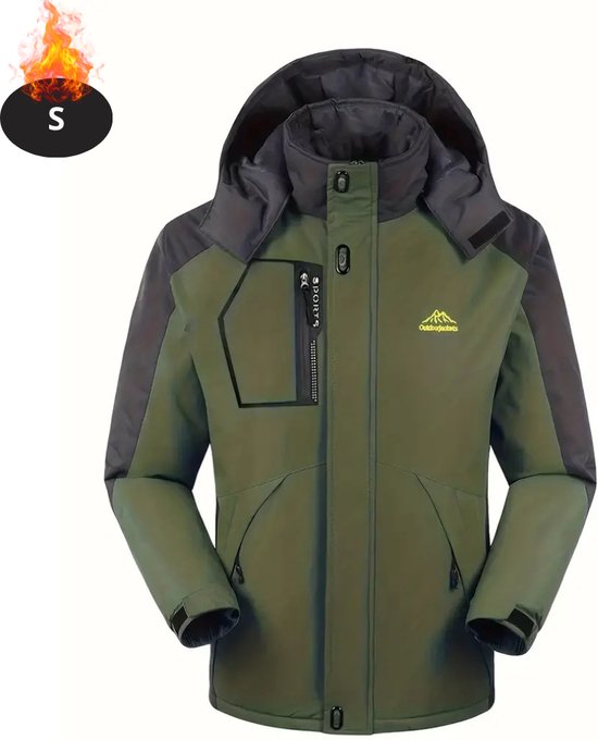 Bovista Skipak - SkiBroek - Skijas - Ski Suit - Wintersport - Heren - Winter - Warm Fleece - Legergroen - Maat S