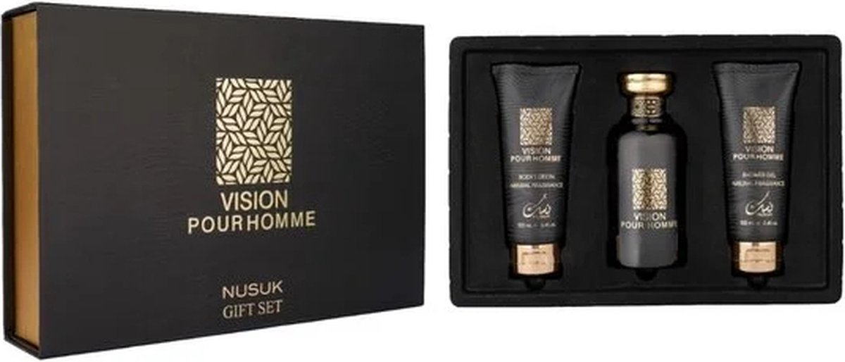 Goedkoopste Vision pourhomme geschenkset parfum, bodylotion en douchegel