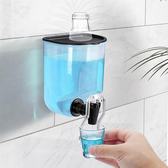 IBBO® - Distributeur d'huile de Cuisine - Bidon d'huile mural multifonctionnel - Conception quantitative à inversion automatique - Assaisonnement liquide - Transparent - 600 ml