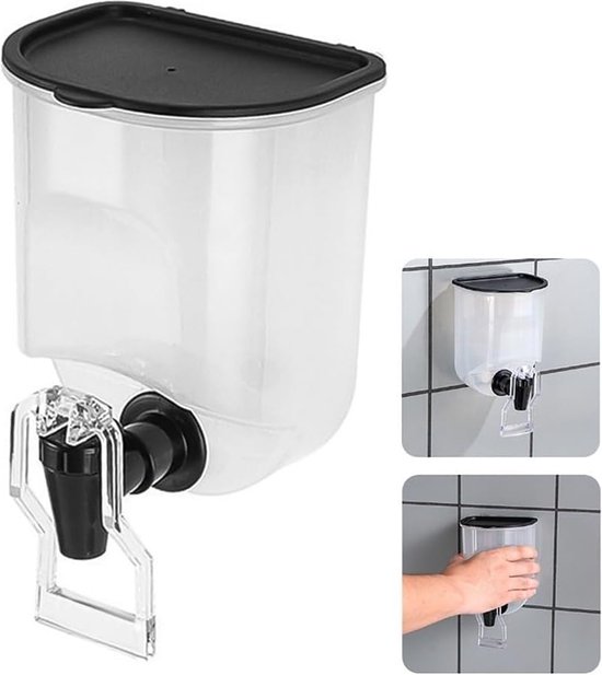 IBBO® - Distributeur d'huile de Cuisine - Bidon d'huile mural multifonctionnel - Conception quantitative à inversion automatique - Assaisonnement liquide - Transparent - 600 ml