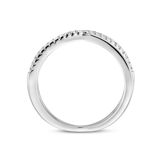 Ring en Argent rhodié avec zircone 1336142