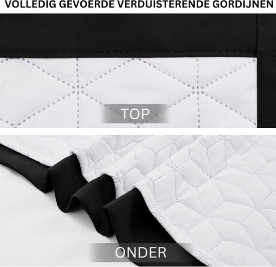 White-label® Deurgordijn - Polyester - 132x214cm - Zwart — afbeelding 5
