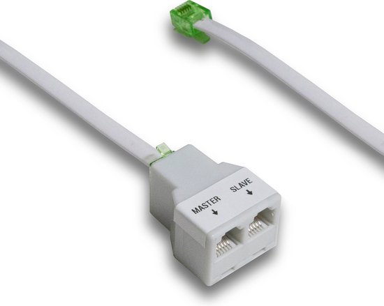 P1 poortsplitter RJ12 voor slimme meter - 1 meter aansluitkabel – P1 poort splitter met Master & Slave functie - Gratis verzending