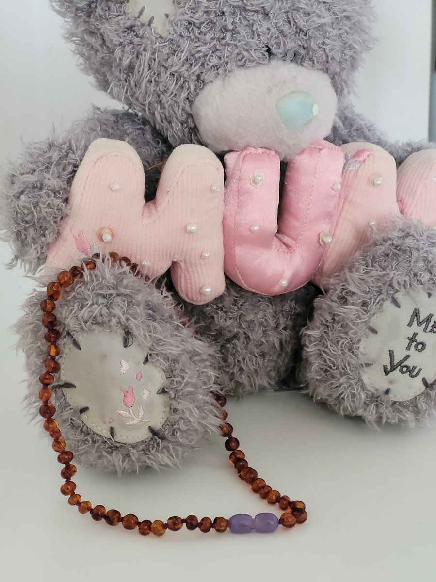 Goedkoopste Bracelets by Nature-Barnsteen kinderketting-Barnsteen-Kinder-Ketting-Originele Baltische Barnsteen-32cm-Cognac-Paars-Lila-Draaisluiting-Kraamcadeau-Baby cadeau-Kindercadeau-Collier-Handgemaakt-Barokkraaltjes-voor baby en peuter