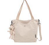 Sac à bandoulière, sac à main pour femme surdimensionné, sac à main en velours côtelé, sac à bandoulière décontracté, sac à main réglable, sac de rangement pour ordinateur portable, beige