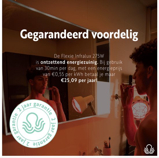 Fermoirper Infrarood verwarmingslamp, staande lamp, warmtelamp, therapie voor schoonheidssalon en thuisgebruik, 220 V, 275 W