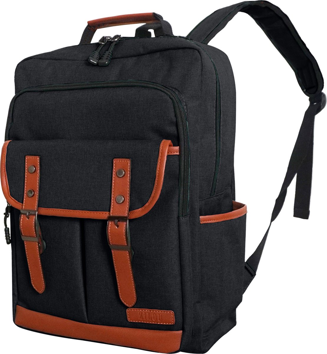 ZILOU Laptop Rugzak - Anti Diefstal - Laptoptas 15.6 inch - Dames en Heren - Schooltas - Meisjes en Jongens - Waterbestendig - Met Regenhoes - 28L - Zwart