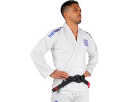 Sanabul Essential Lichtgewicht Braziliaanse Jiu Jitsu Gi - Voorgekrompen katoen - IBJJF goedgekeurd - Wit - maat A2